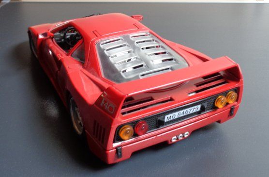 Ferrari F40 1987 polistil tonka -miniature Rouge - rare vintage collector