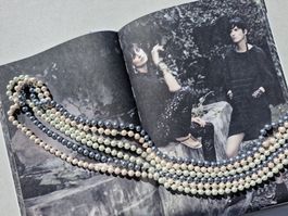 Elegante lange Halskette mit Perlen, Chanel Look, Top! 3x