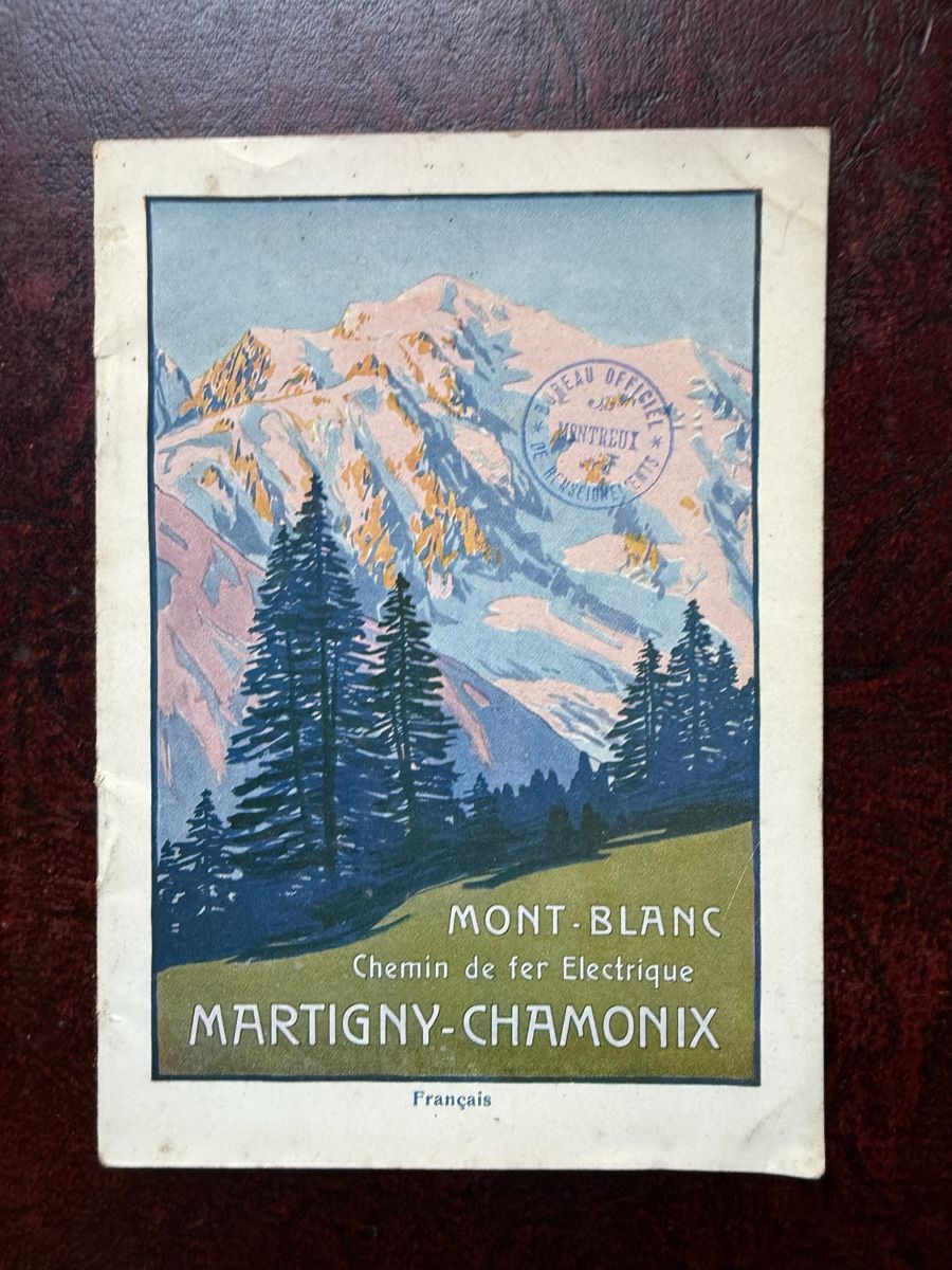 Bücher: Brochure Martigny Chamonix Train Électrique 1910 – Gebraucht aus Fribourg von Ardoffel