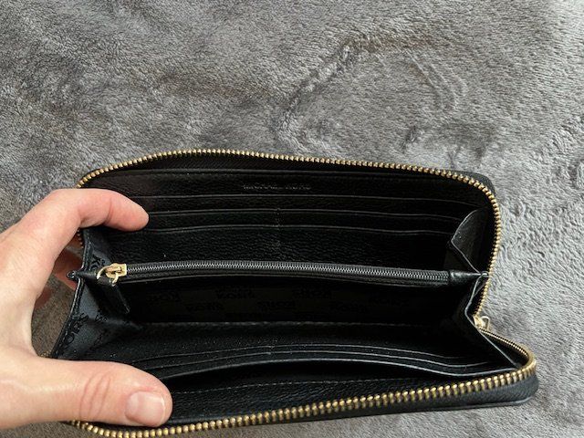 Michael Kors Portamonete: Michael Kors Portemonnaie, Schwarz – Usato da Gossau Sg venduto da olles 1
