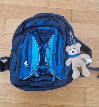 Kinderrucksack mit Bärchen-Anhänger, Top Zustand!