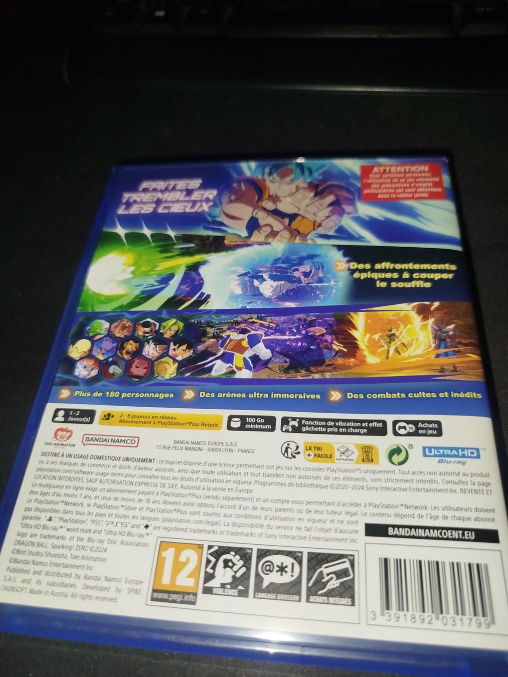Spiele: Jeu PS5 Dragon Ball Sparking Zero – Gebraucht aus Aigle von m.13 1