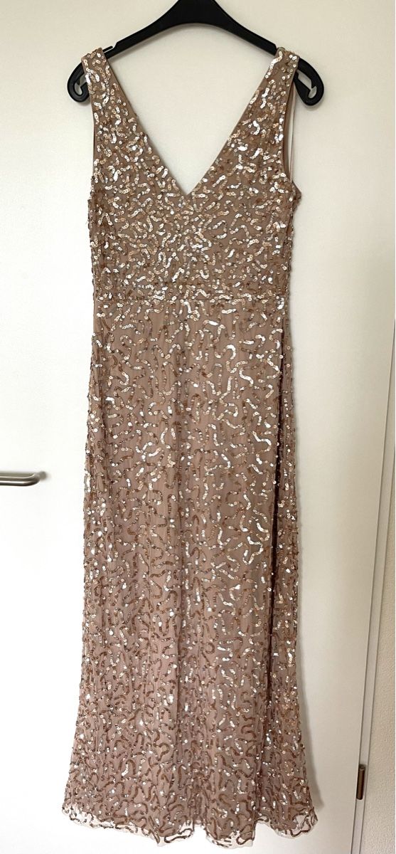 Zalando Vestiti: Abendkleid gold mit Paietten – Nuovo (secondo la descrizione) da Bülach venduto da marra 3