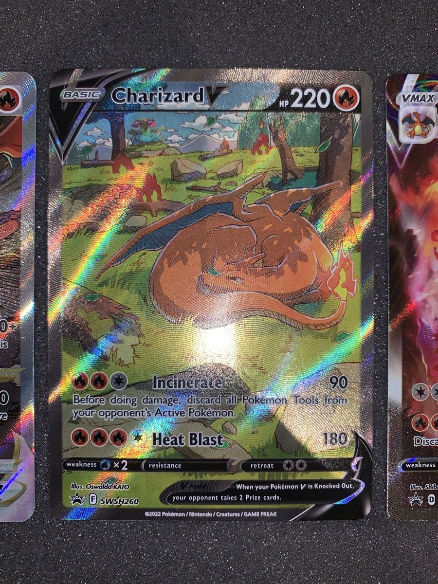 Pokémon Sammelbilder & Trading cards: Charizard VSTAR VMAX V 3 pezzi – Gebraucht aus Bironico von ars_z6lb 3