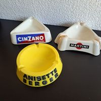 Vintage Cinzano, Martini aus 1956, Berger Aschenbecher