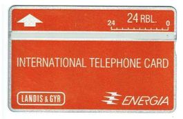 Telefonkarte Moskau 1990 L&G 1000 Ex