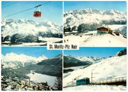 St. Moritz - 4 Bild AK Piz Nair