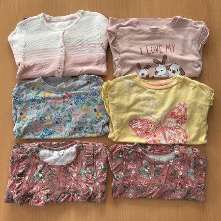 Mädchen Kleiderpaket Gr. 92 Pullover, Sommerkleid, Body