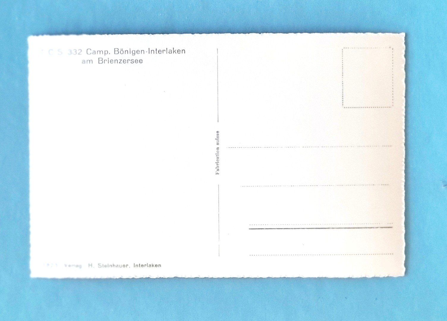 Cartoline postali: Bönigen - Camping - Zeltplatz – Usato da Rothrist venduto da RROENK 1