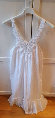 Tunika Sommerkleid weiss Shabby Look