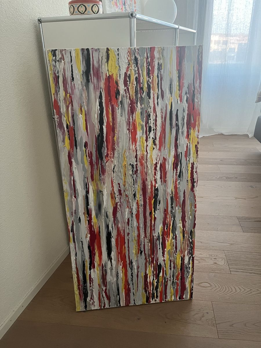 Gemälde: Abstraktes Acrylbild, Leinwand, Unikat – Neu (gemäss Beschreibung) aus Rotkreuz von Angelors 1