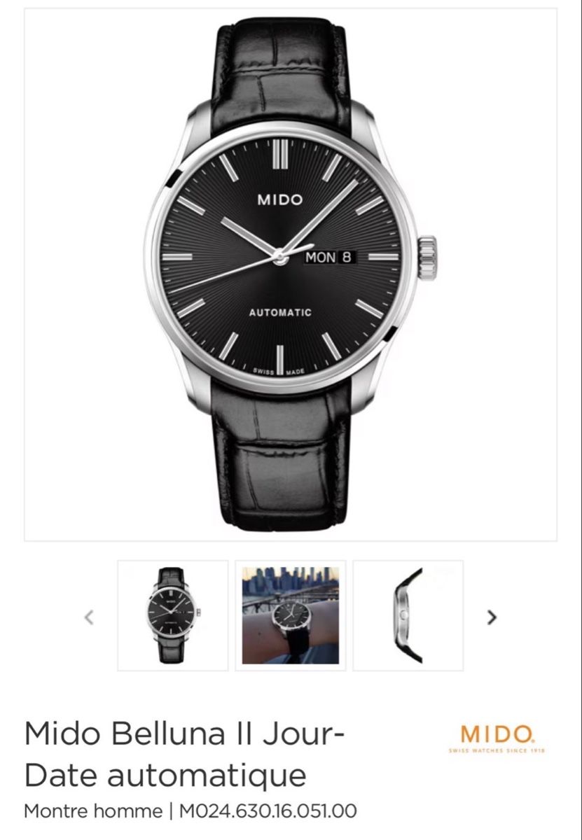 Mido Orologi: Mido Belluna II – Nuovo e nell'imballaggio originale da Le Locle venduto da Fiaz 1