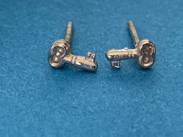 Ohrstecker „Schlüssel „ silber