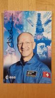 Claude Nicollier, Original-Autogramm auf Karte in Farbe