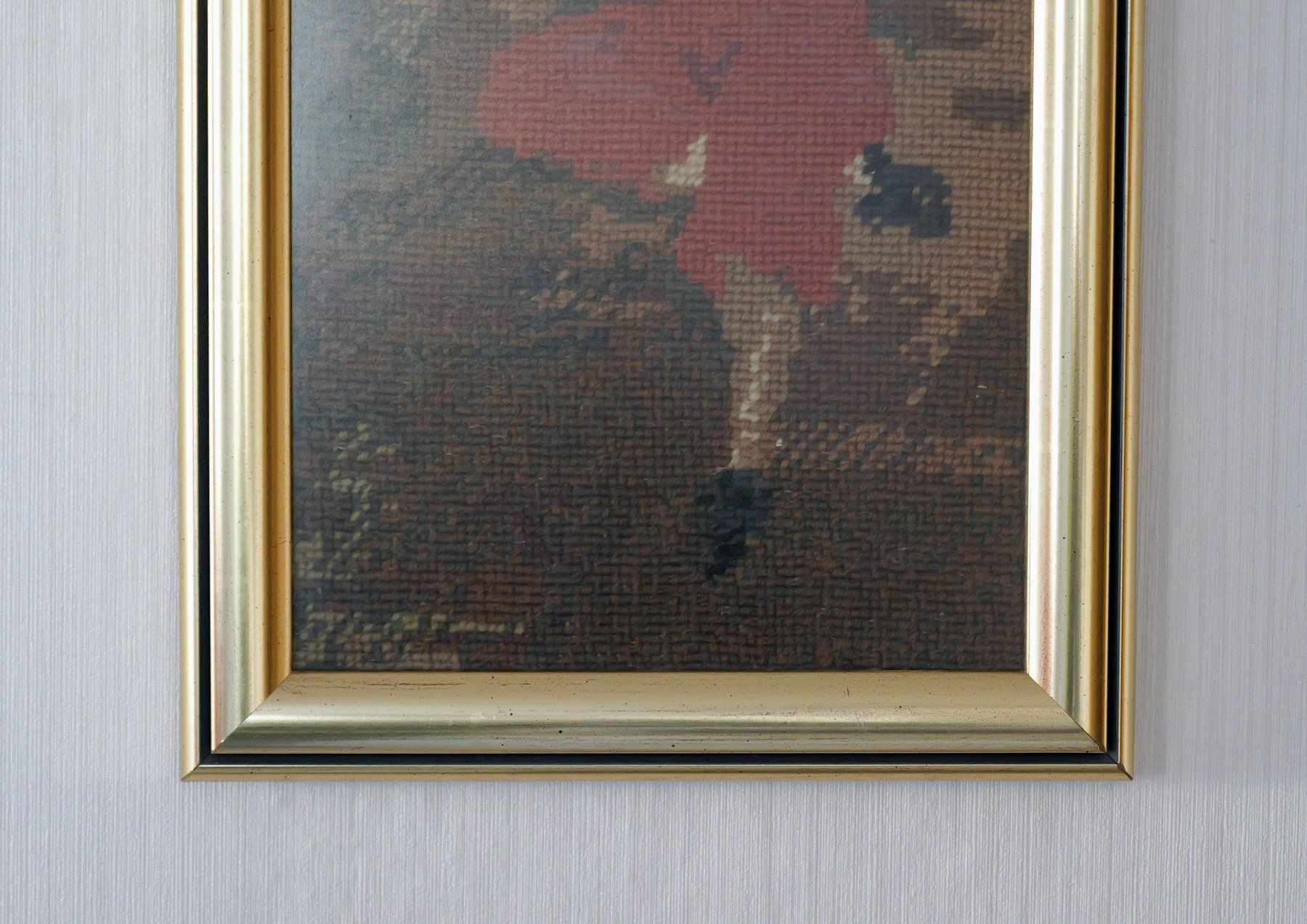 Foto & Immagini: Stickbild Mädchen mit Rahmen, Grösse 24x36cm – Usato da Ottoberg venduto da Diamola 1