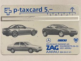 p-taxcard 5.-    ZAG Aarau Zeughaus Garage AG