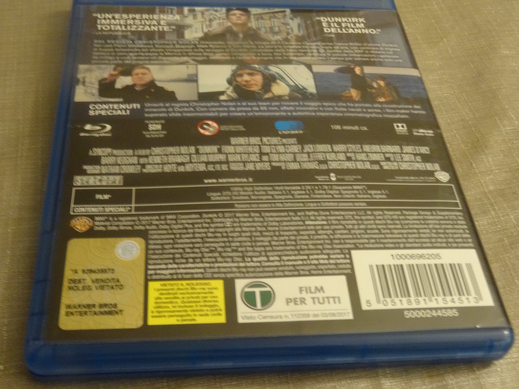 Tutti i DVDs: Dunkirk Blu-ray ENGLISCH ITALIENISCH – Usato da Olten venduto da Disc-Verkauf 2