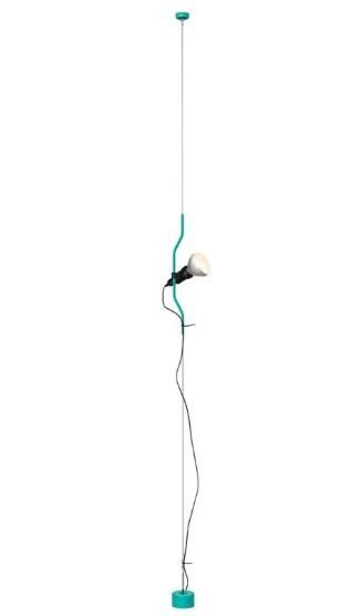 Flos Lampade: Flos Parentesi Pendelleuchte Edelstahl / Türkis – Usato da Rothenburg venduto da Lampenoutlet