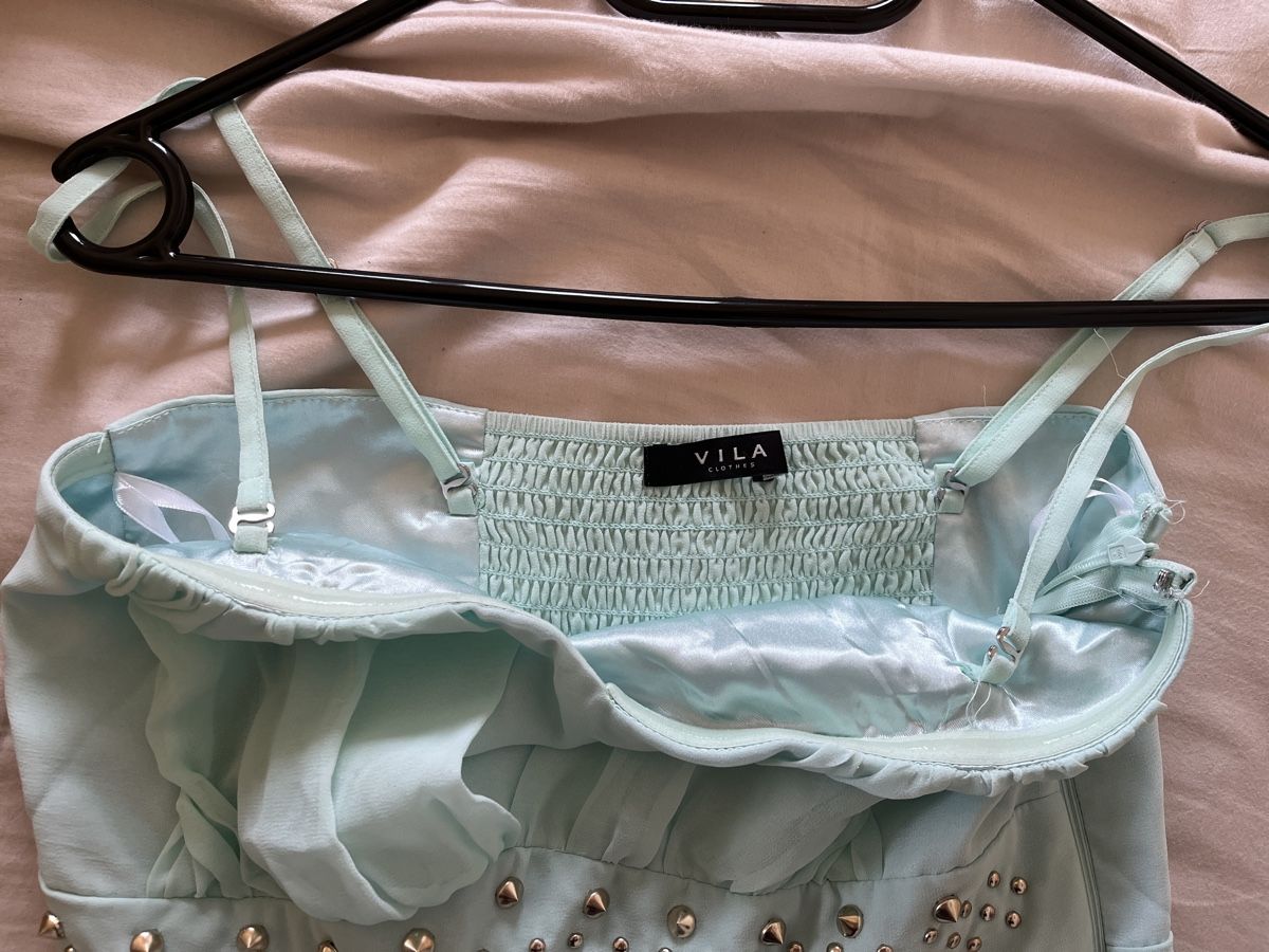 Vila Vestiti: Cocktailkleid mintgrün Gr. M – Usato da Thun venduto da SonneBE 2