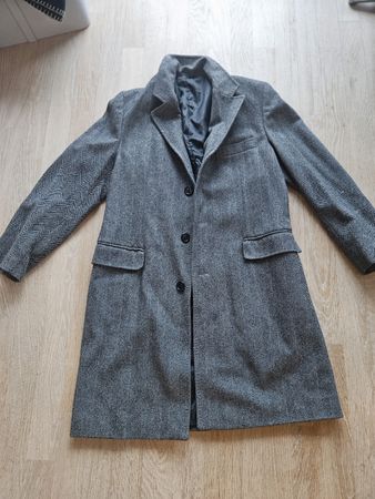 Business Mantel Herren 48 Wolle Kaschmir Simon Gray