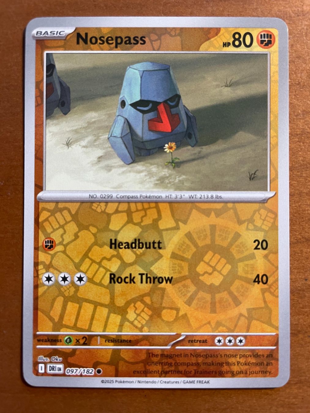 Pokémon Carte collezionabili: Pokemon Nosepass Reverse (Versand gratis) – Nuovo (secondo la descrizione) da Chur venduto da Angerson