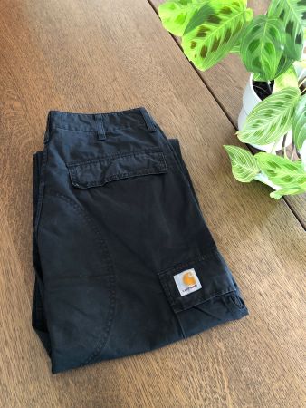 CARHARTT Cargo Pant Black W29 L32 100% Cotton