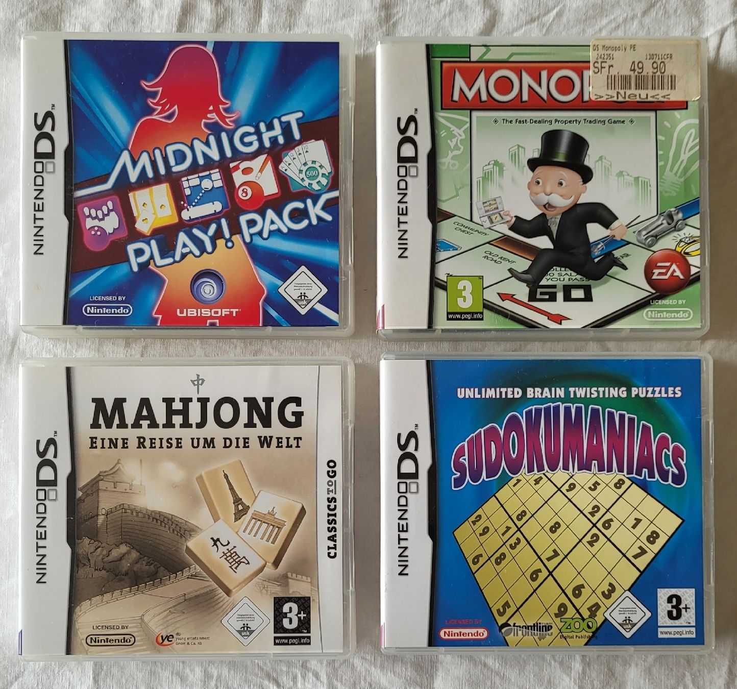 Nintendo Spiele: 4x Nintendo DS - Spiele – Gebraucht aus Madiswil von Laubfleck
