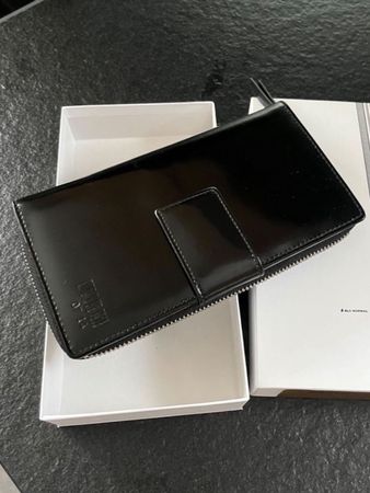 0714 Portemonnaie, Leder, schwarz Tasche RFID-Protection