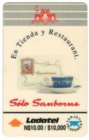 Telefonkarte Mexiko MX-M--22b Samborns café
