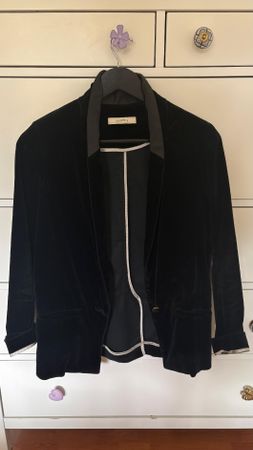 Sessùn Samic Velvet Blazer Schwarz Grösse M