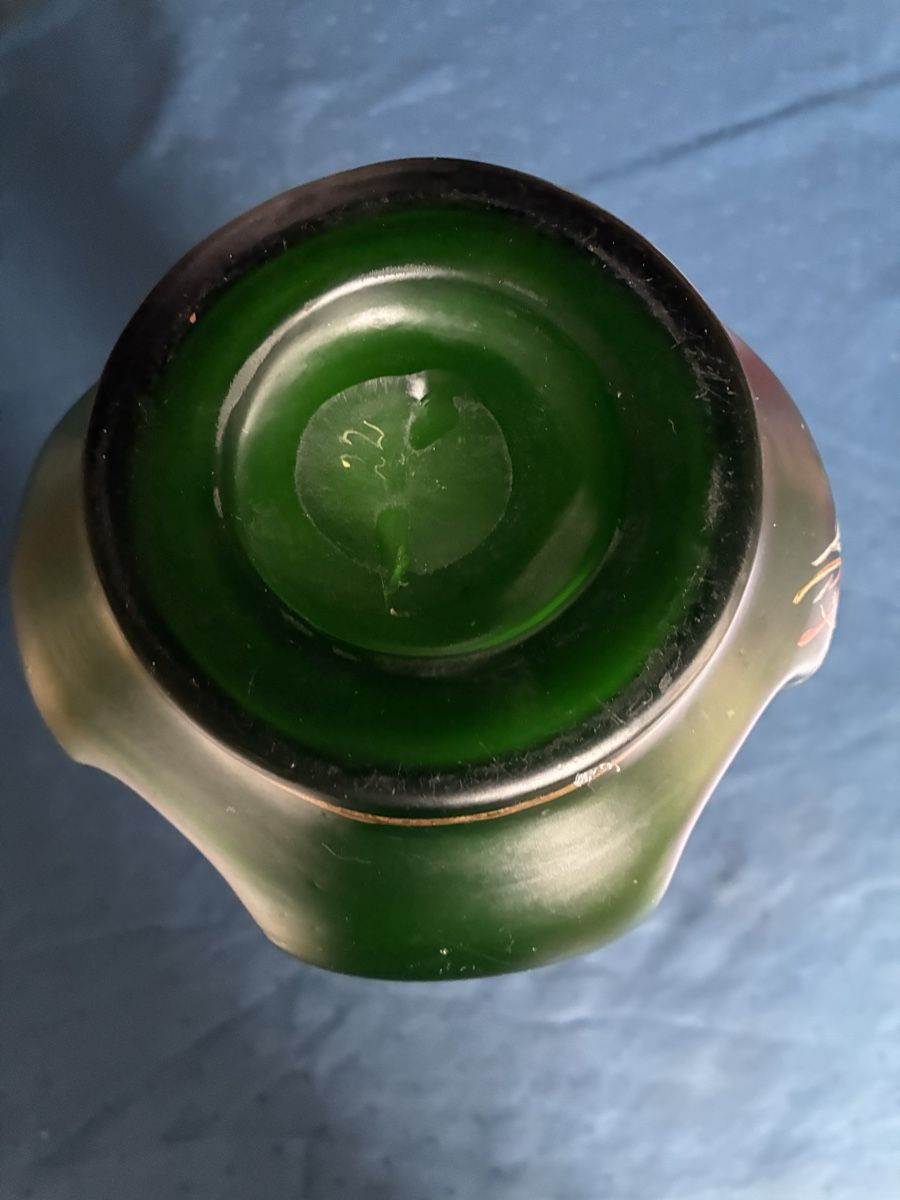 Vasi & Recipienti: Grosse Glasvase Jugendstil grün – Usato da Dornach venduto da Rosengarten 4