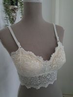 Hellbeiges Spitzentop Gr S