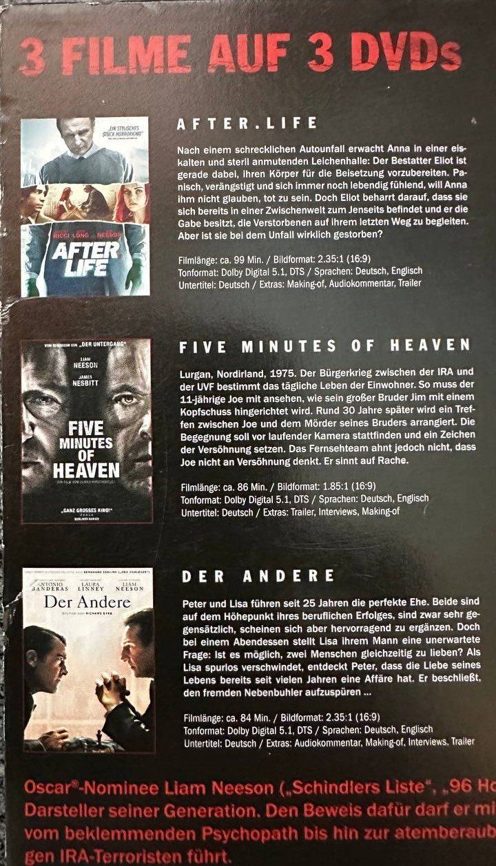 Tutti i DVDs: Liam Neeson Collection - 3 DVDs Thriller Action – Usato da Beringen venduto da Mantafisch1 2