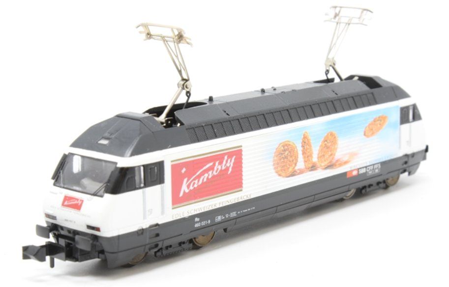 Trix Modellini di ferrovie: Minitrix SBB E-Lok Re 460 "Kambly II" analog spur N – Nuovo (secondo la descrizione) da Concise venduto da michaelgt2 1