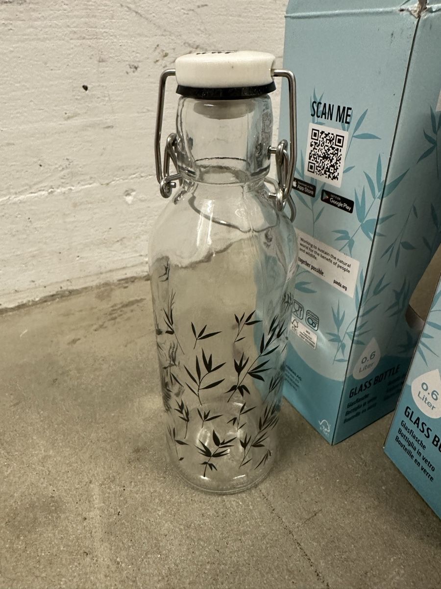 WWF Bicchieri, Caraffe & Bottiglie: WWF Glasflasche mit Bügelverschluss – Usato da Zürich venduto da brate1986 3