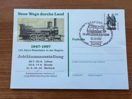 Herford  Eisenbahn der Region Karte1997 (E1630)