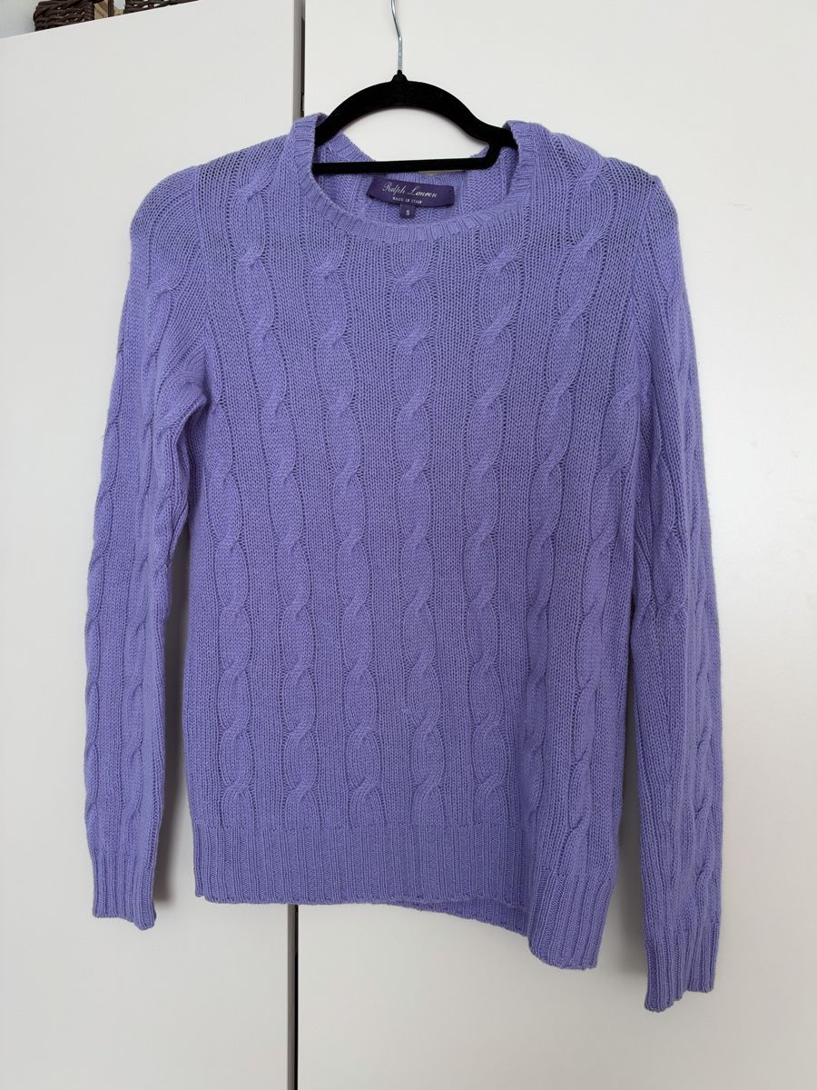 Ralph Lauren Pullover & Sweatshirts: Ralph Lauren Kaschmir Pullover lila Grösse S – Gebraucht aus Zürich von gb23