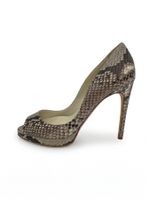 Rupert Sanderson Python Peep Toe Pump EU 38 Mehrfarbig