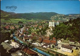 1972 AK Klus-Balsthal mit Schloss Alt-Falkenstein