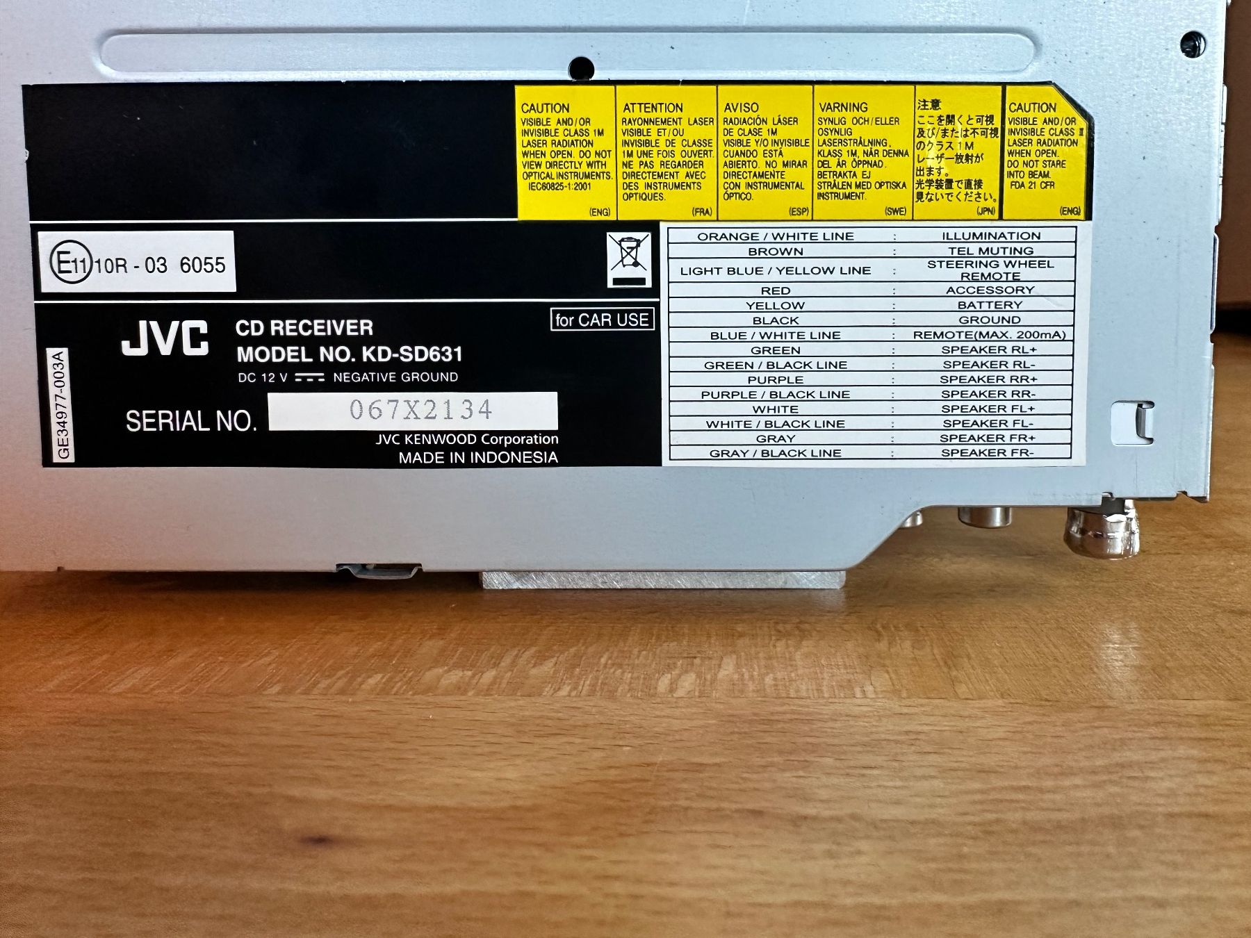 JVC Lettore multimediale & Streamer: Autoradio mit CD JVC KD-SD631 – Usato da Zeiningen venduto da Luft59 1