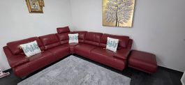 Leder Ecksofa
