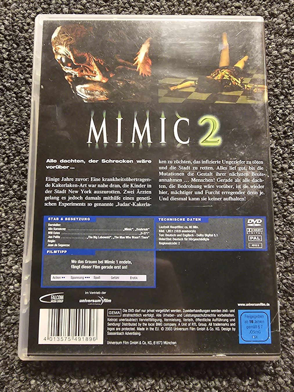 Tutti i DVDs: Mimic 2 - DVD (18346) – Usato da Ruswil venduto da jan_bxl5 1