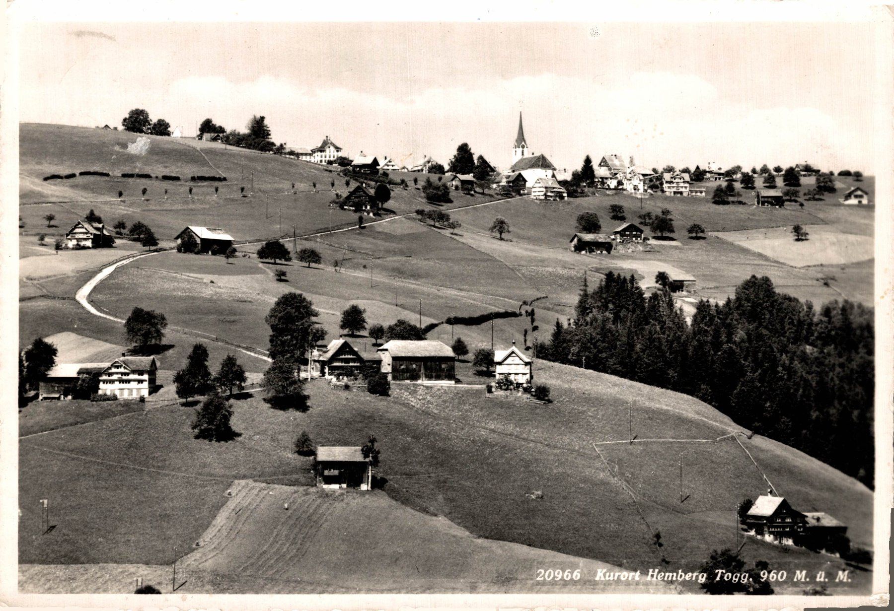 Cartoline postali: Kurort Hemberg, Togg. 960 M.ü.M. – Usato da Bronschhofen venduto da Astore