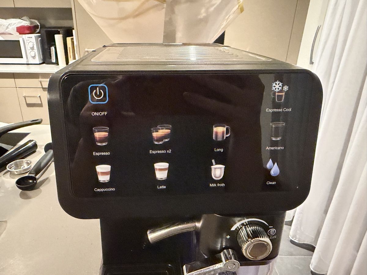 Kaffeemaschinen & Espressomaschinen: QCen Espressomaschine mit Touchscreen schwarz NEU – Neu (gemäss Beschreibung) aus Kollbrunn von lau_2kg2 3