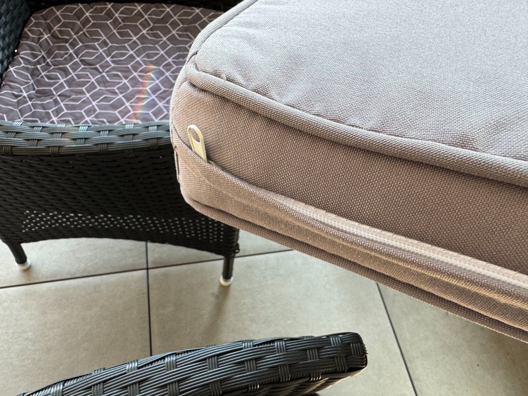 Set de table et chaises: Rattan Sitzgruppe – D'occasion à Flums par Hrroland 4