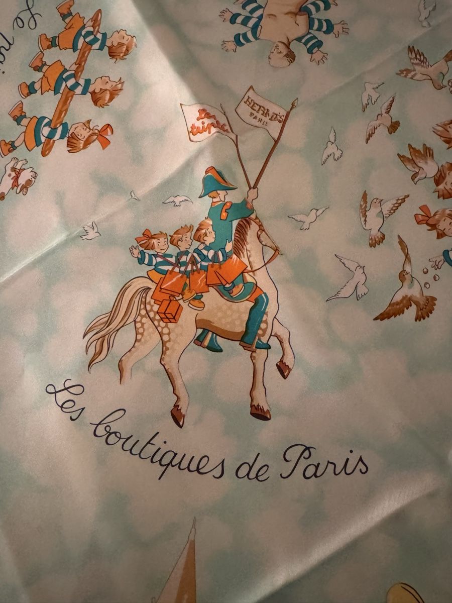 Hermès Foulard & Sciarpe: Hermès carré 90 Les Triplés – Nuovo (secondo la descrizione) da Genève venduto da Allisgood 5