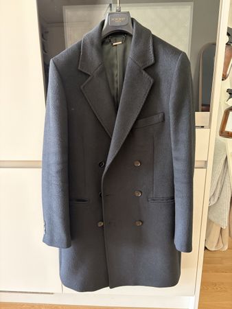 Moncrief London Double Breasted Coat Navy Size 48