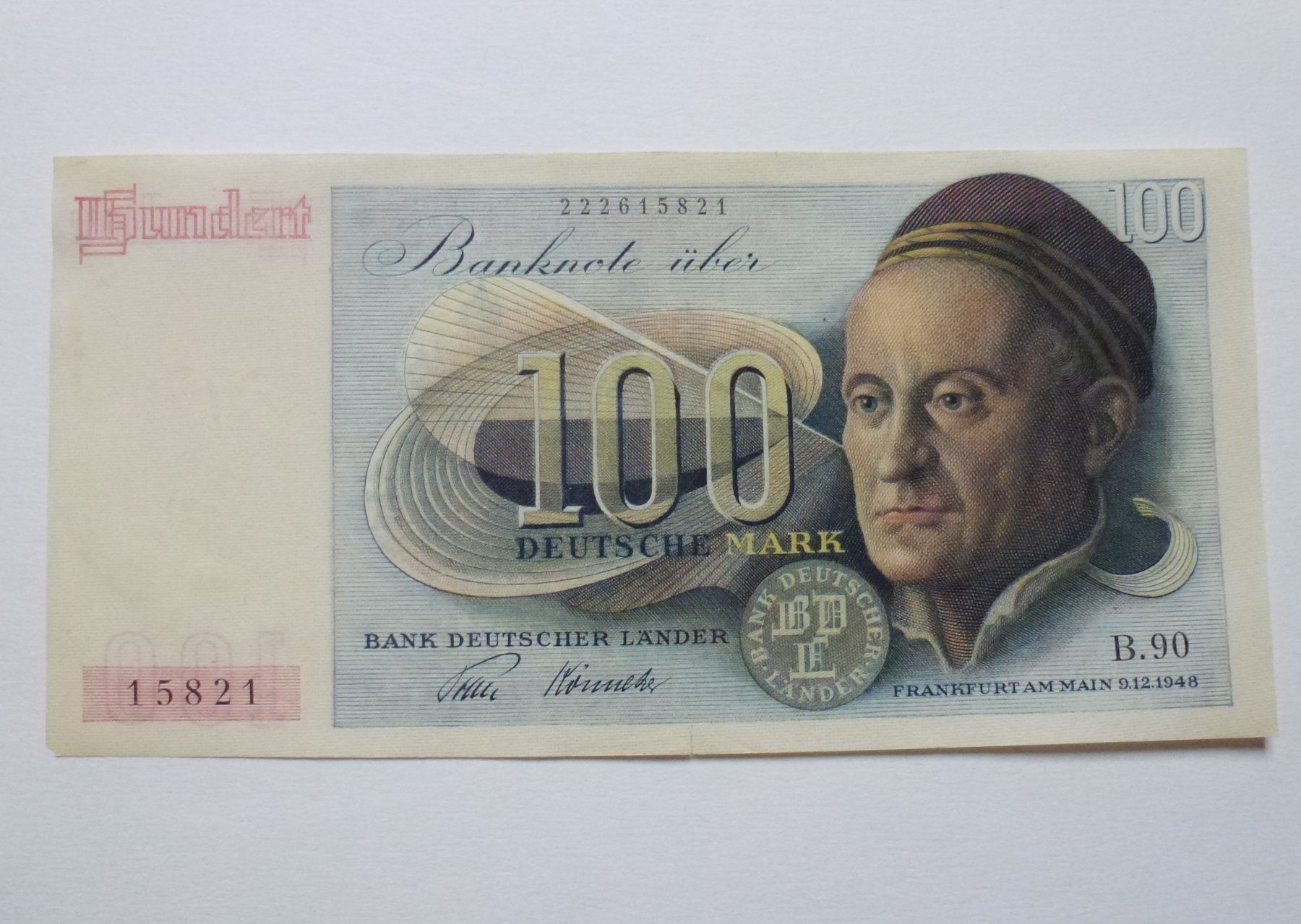 Banconote: Bank Deutscher Länder ++ 100 Deutsche Mark 1948 – Usato da Walkringen venduto da Casablanca777