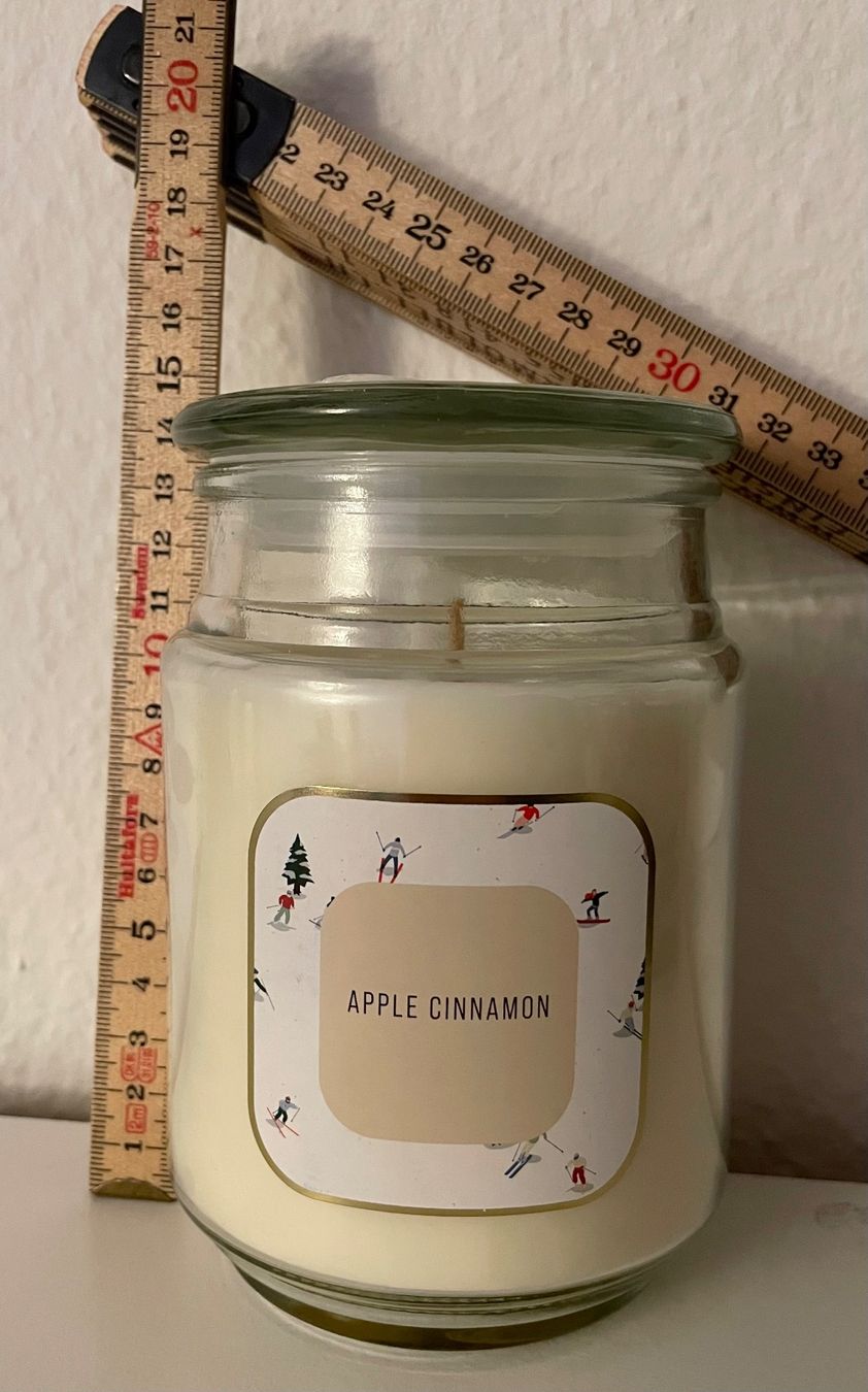 Kerzen: Grosse Apfel-Zimt Duftkerze im Glas – Neu (gemäss Beschreibung) aus Zürich von mar_xfn9