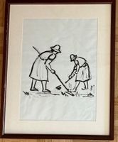 B. Gherri-Moro signiert, gerahmt, Landfrauen, 1956